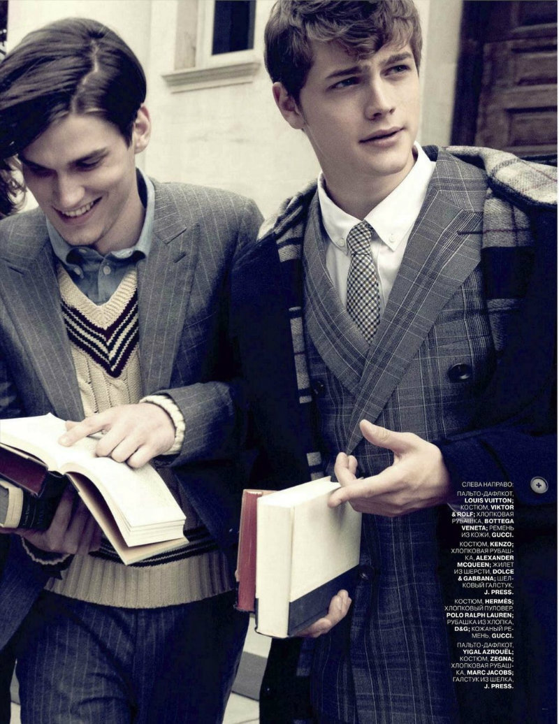 Jacques Naude, Miles Garber, Bobby Nicholas & Sam Whitman by Yu Tsai for GQ Russia