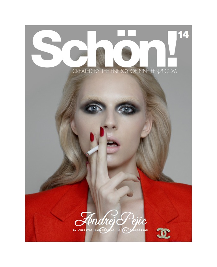 Andrej Pejic by Christos Karantzolas for Schön!