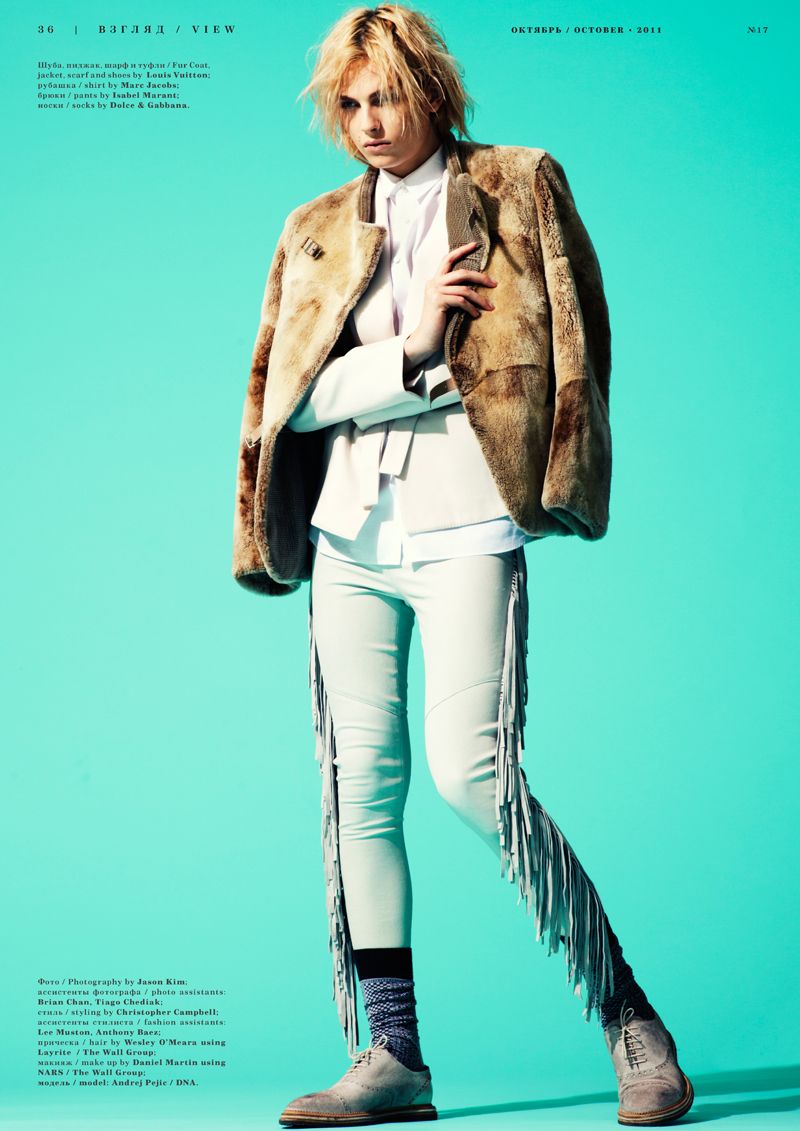 Andrej Pejic by Jason Kim for Playing Fashion