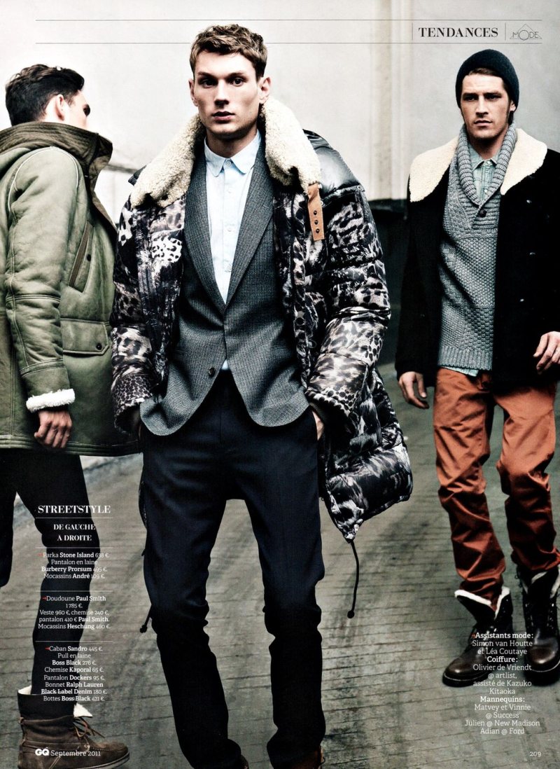 Aiden Andrews, Julien Quevenne, Matvey Lykov & Vinnie Woolston by Sven Baenziger for GQ France