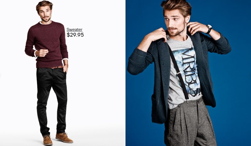 Texas Olsson for H&M Look Sharp Campaign