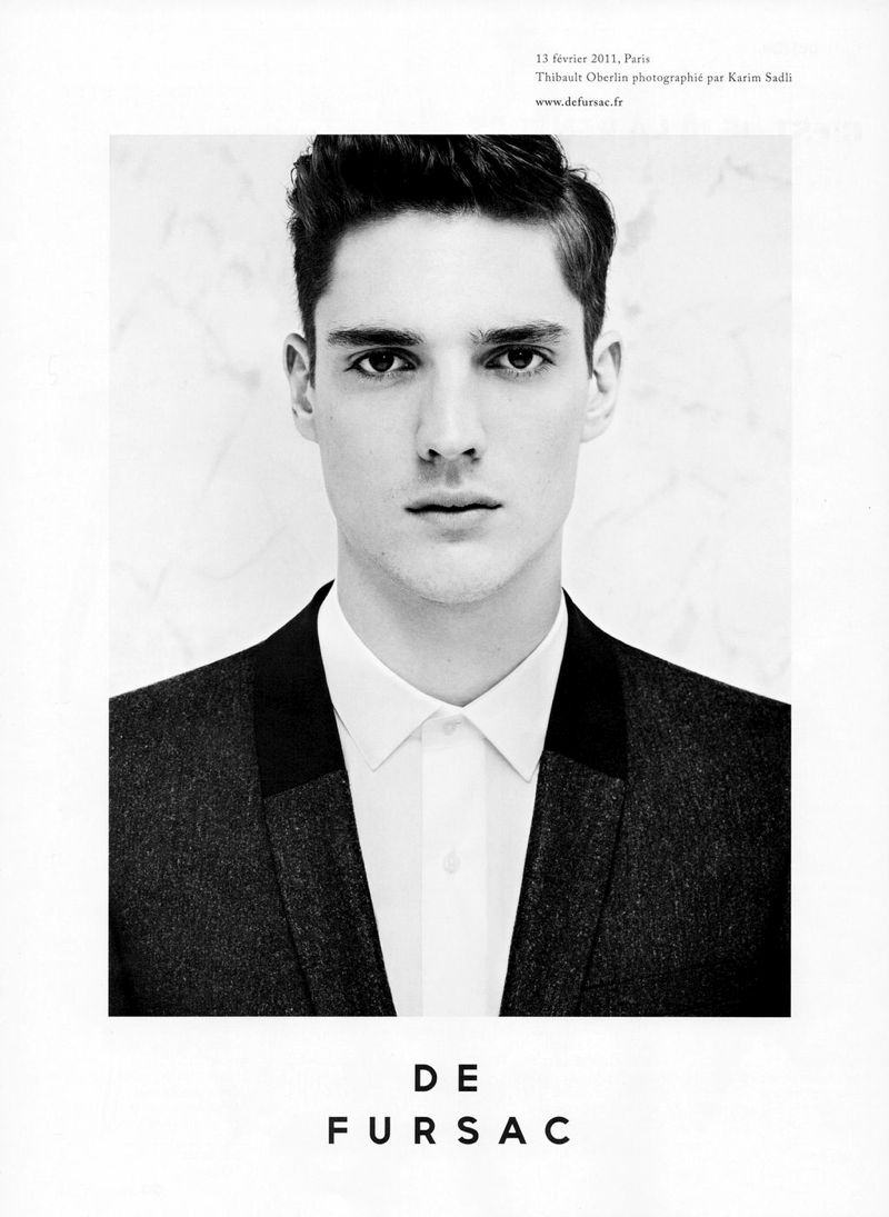 Thibault Oberlin by Karim Sadli for De Fursac Fall 2011 Campaign