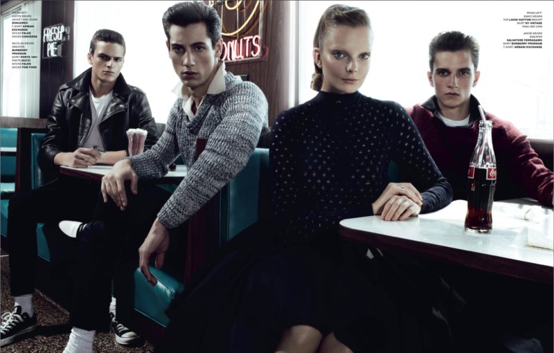 Simon Nessman, Nicolas Ripoll, Jakob Wiechmann, Justin Bravo, Matthew Terry & Matthew Coatsworth by Sharif Hamza for VMAN
