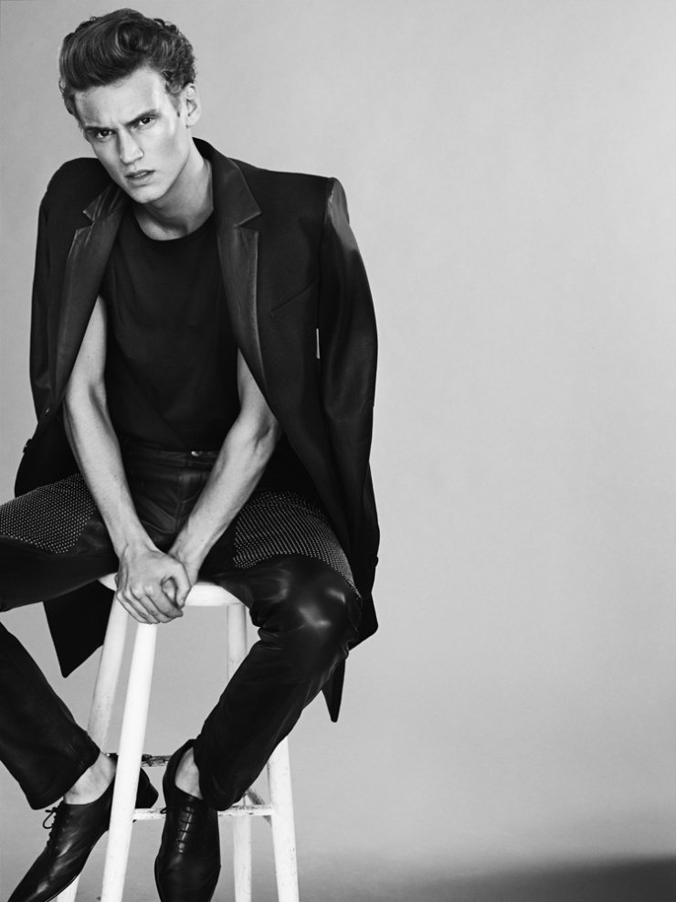 Alexander Johansson by Tobias Lundkvist in H&M x Versace for Rodeo Magazine