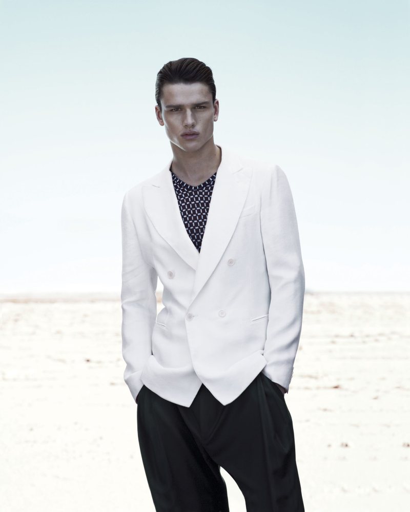 Simon Nessman by Mert & Marcus for Giorgio Armani Spring/Summer 2012 ...