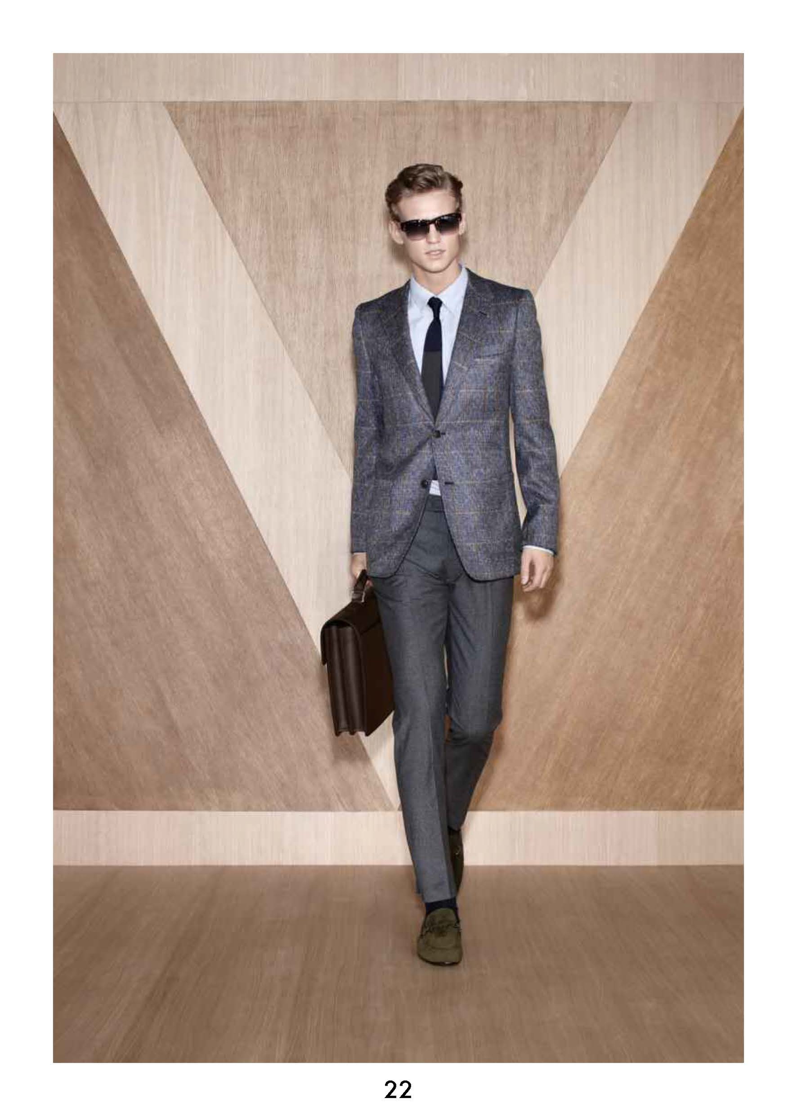 Louis Vuitton Fall 2013 Men. grey suit