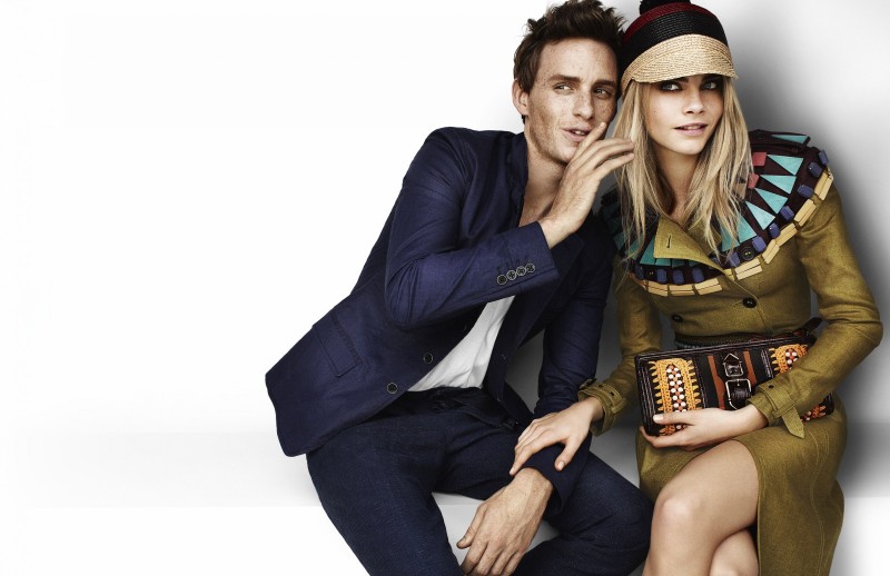 eddie redmayne model burberry