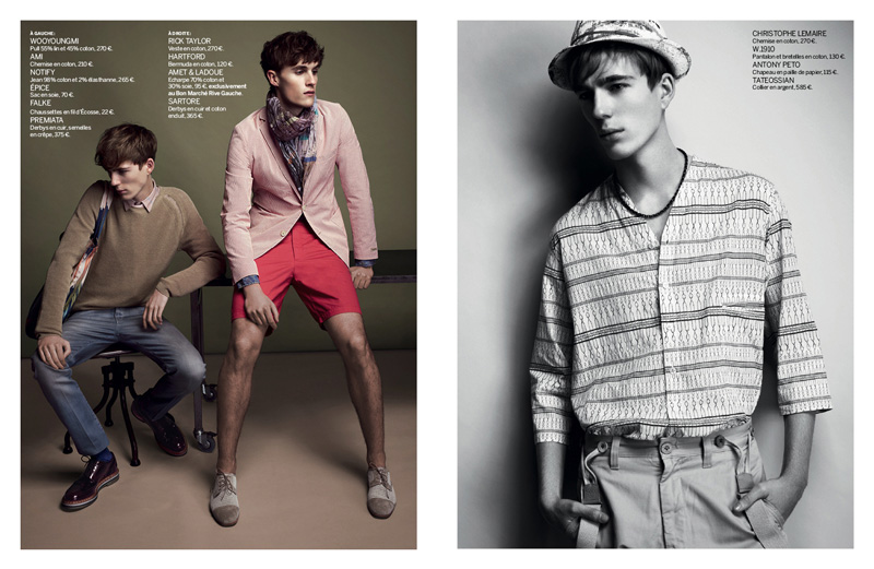 Hugo Sauzay, Luka Badnjar & Milo Spijkers by Rafael Stahelin for Le Bon ...