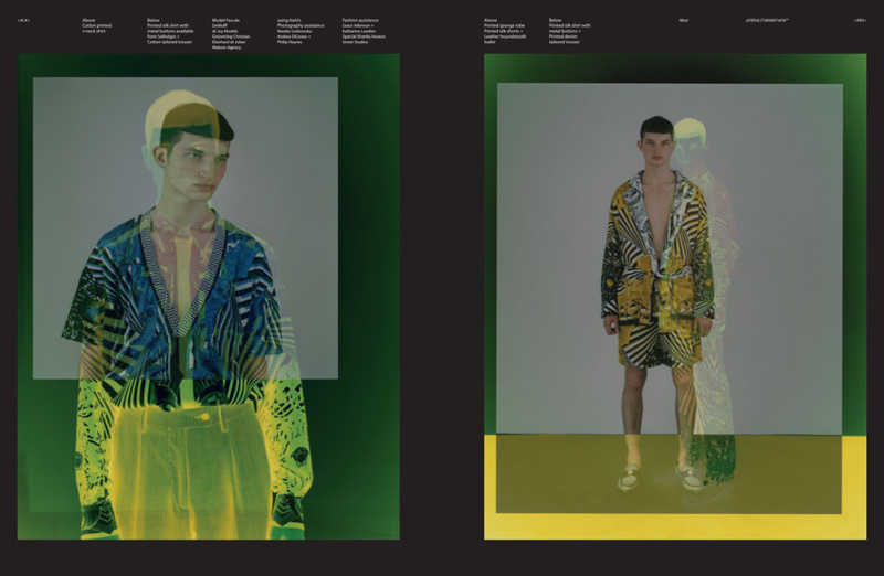 Pascal de Wolff by Adam Broomberg & Oliver Chanarin in Versace for Arena Homme+