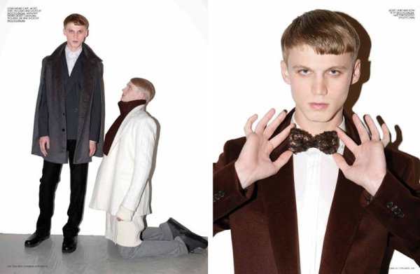 Collin Tennant, Abiah Hostvedt, Paolo Anchisi & Anthony Murrell by Marcelo Krasilcic for 10 Men