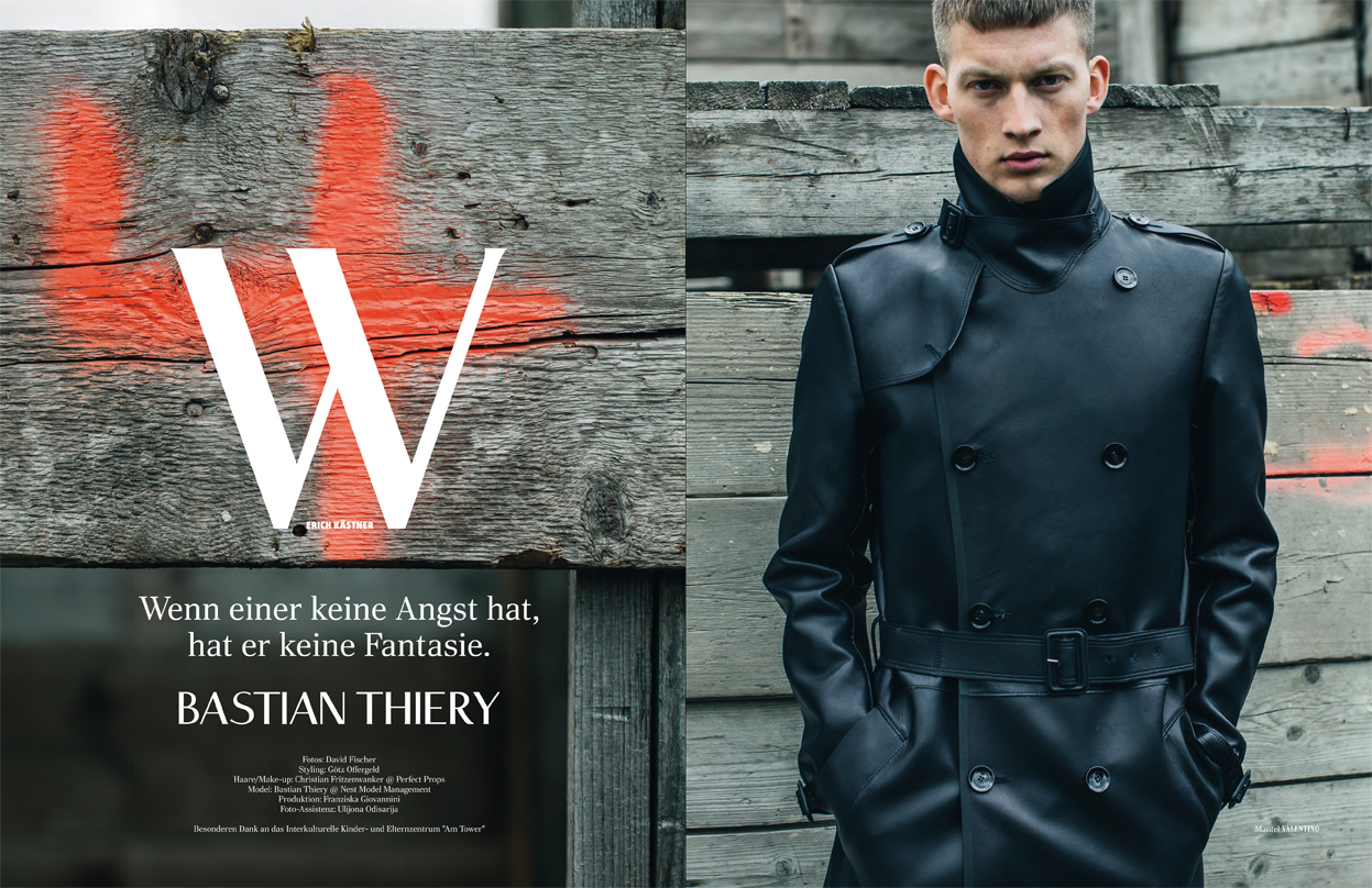 Bastian Thiery Dons Outerwear for Fräulein Magazine