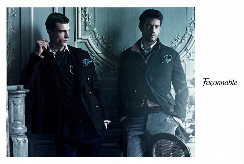 Clément Chabernaud & Jonathan Caillat by Mikael Jansson for Façonnable Fall 2010 Campaign