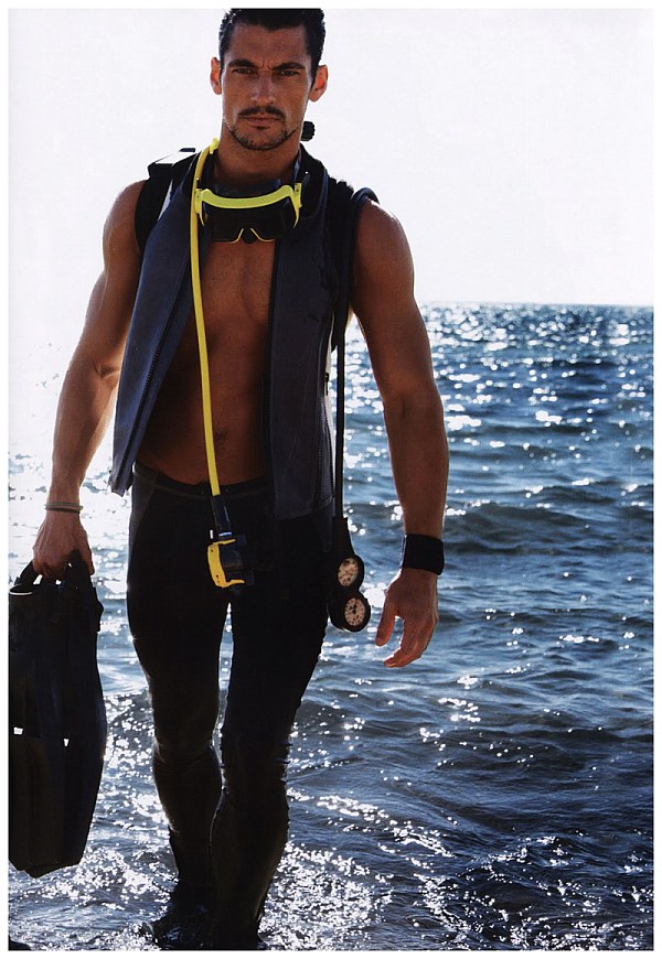 Scuba | David Gandy by Greg Lotus for GQ Style Germany