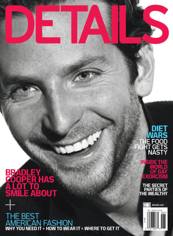 Bradley Cooper by Norman Jean Roy for Details June/July 2010
