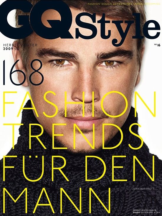 GQ Style Germany Fall 2009 Cover | Josh Hartnett