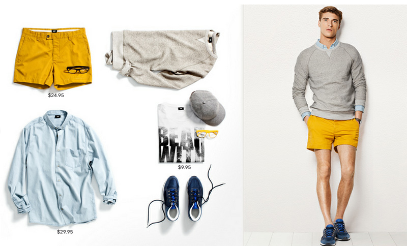 Clément Chabernaud, Jake Davies & Oscar Spendrup Don Summer Shorts & Chinos for H&M