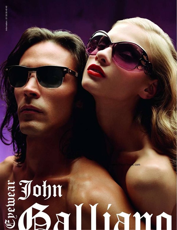 Scott Barnhill & Anna Selezneva | John Galliano Spring 2010 Eyewear Campaign