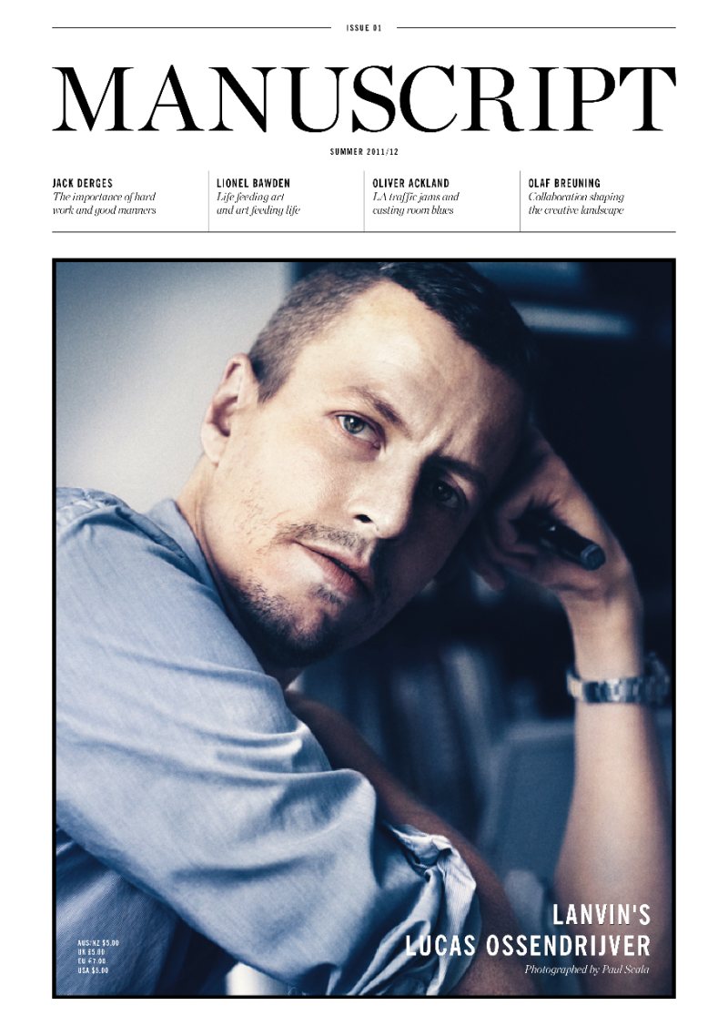 Lucas Ossendrijver by Paul Scala for Manuscript