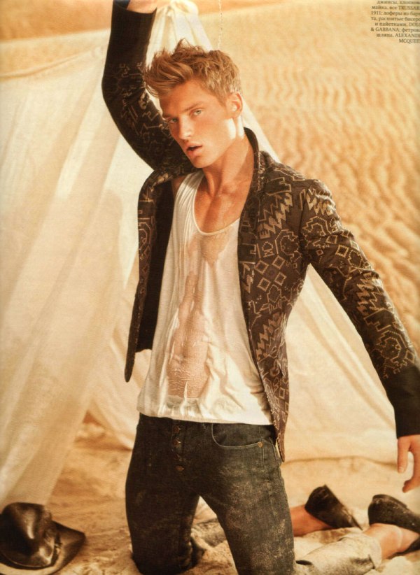 Vladimir Ivanov & Marlon Teixeira by Arnaldo Anaya-Lucca | GQ Style Russia Spring 2010