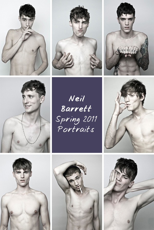 Neil Barrett Spring 2011 Portraits