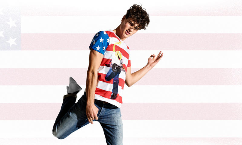 Oscar Spendrup & André Bentzer by Andreas Kock for H&M T-Shirt Talks Spring 2011 Campaign