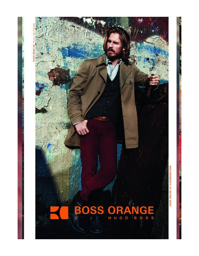 Hugo Boss Favorite Ryan Burns Steps Out for Boss Orange Fall/Winter 2012 Campaign