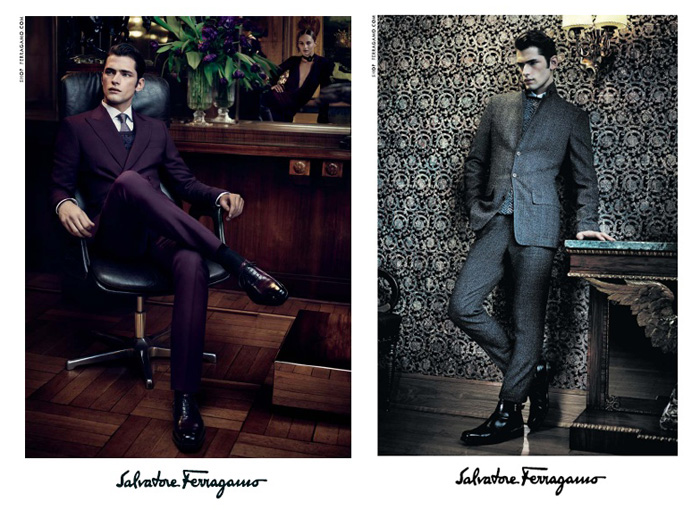 Sean O’Pry is a Tailored Vision for Salvatore Ferragamo Fall/Winter 2012 Campaign