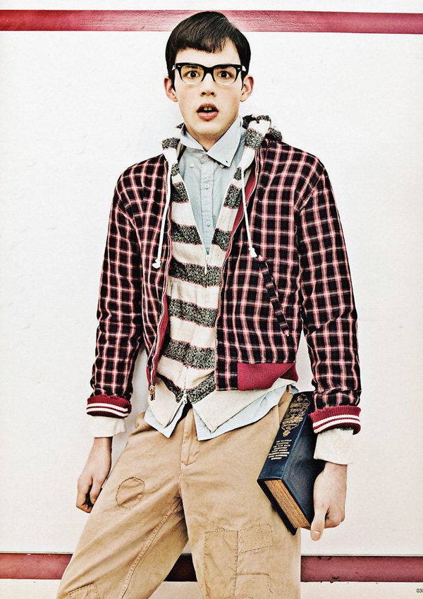 Tom Nicon & Jono McNamara by Junji Hata in Sometimes Nerdy for Popeye June 2010