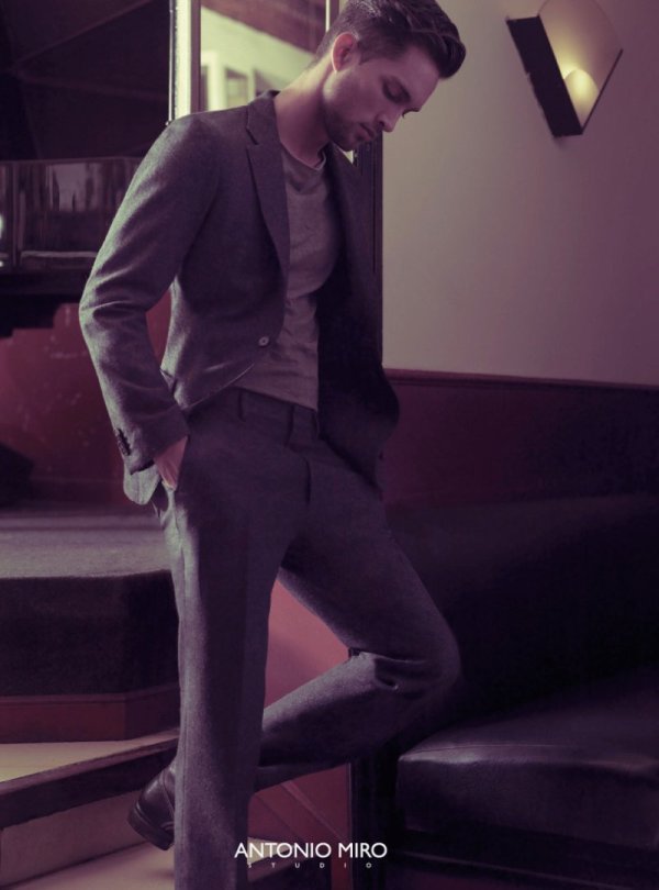 Tobias Sørensen by Xevi Muntané for Antonio Miró Fall 2010 Campaign