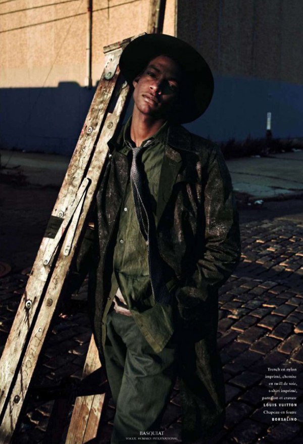 Ty Ogunkoya Channels Jean-Michel Basquiat for Vogue Hommes