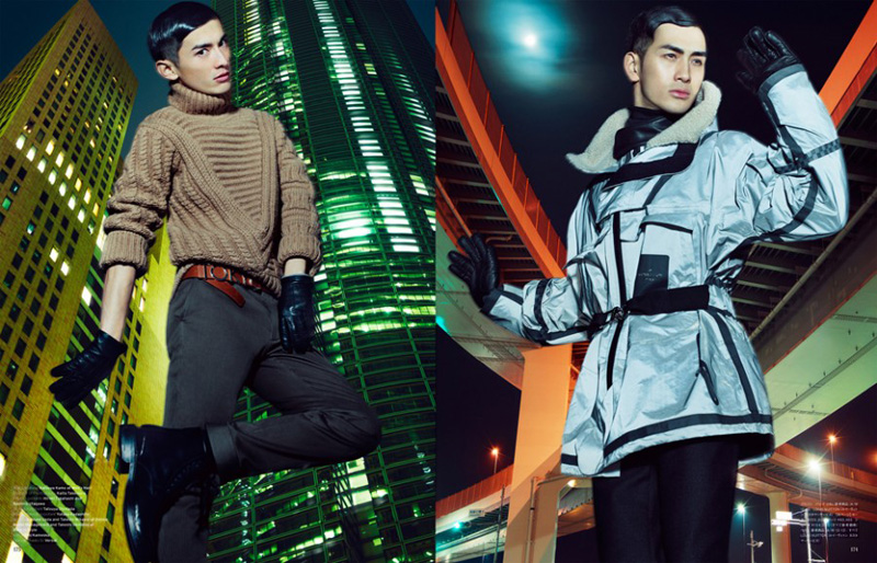 Daisuke Ueda, Takeshi Mikawai & Takeshi Uematsu are Urban Warriors for Vogue Hommes Japan