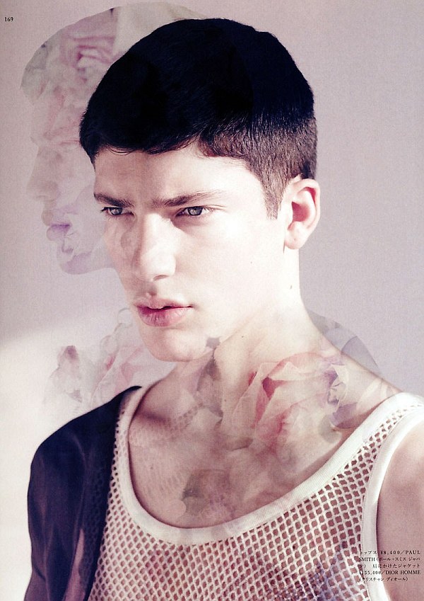 Vogue Hommes Japan Beauty | A Once Pale Spring by Karim Sadli