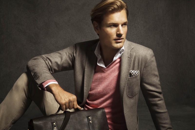 Doug Pickett is a Polished Gentleman for the Massimo Dutti August 2012 Lookbook