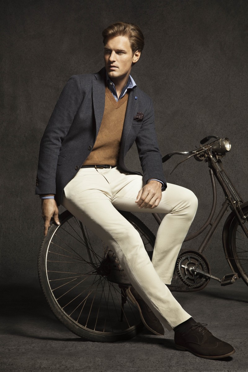 Doug Pickett is a Polished Gentleman for the Massimo Dutti August 2012 Lookbook