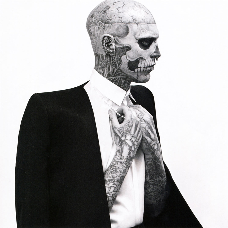 Rick Genest by Karim Sadli for GQ Style UK