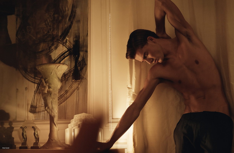 Nikola Jovanovic by Peter Gehrke for L’Officiel Hommes Germany
