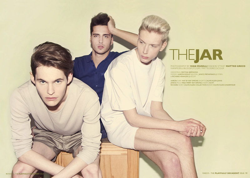 Aaron Wigley, Janice Fronimakis & Richard Kranzin by Ivan Muselli for Fiasco