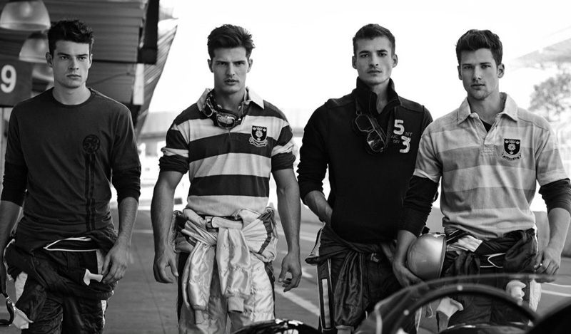 Arthur Sales, Diego Miguel, Jean Carlos &  Jordão Altmann by Cristiano Madureira for Vila Romana Fall 2011 Campaign