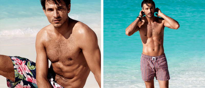 Andres Velencoso Segura & Ben Hill for H&M 2011 Swimwear Campaign