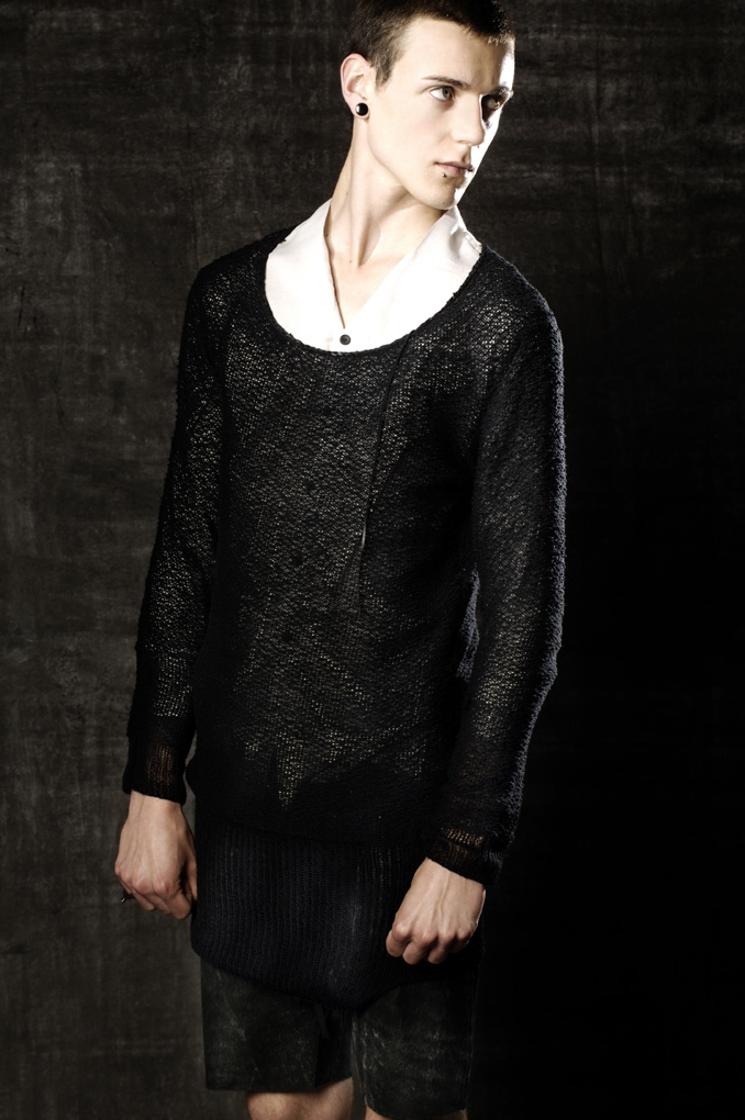 Paco Klauser is a Dark Beaut for Cedric Jacquemyn Spring/Summer 2013