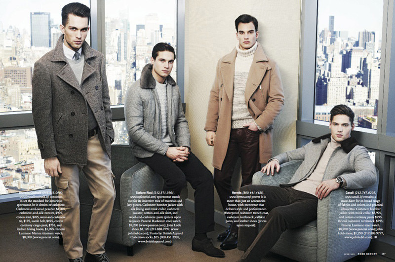 Jamie Jewitt, Joost Van Der Hulst, Tim Rueger & Tobias Sørensen by Christopher Sturman for Robb Report