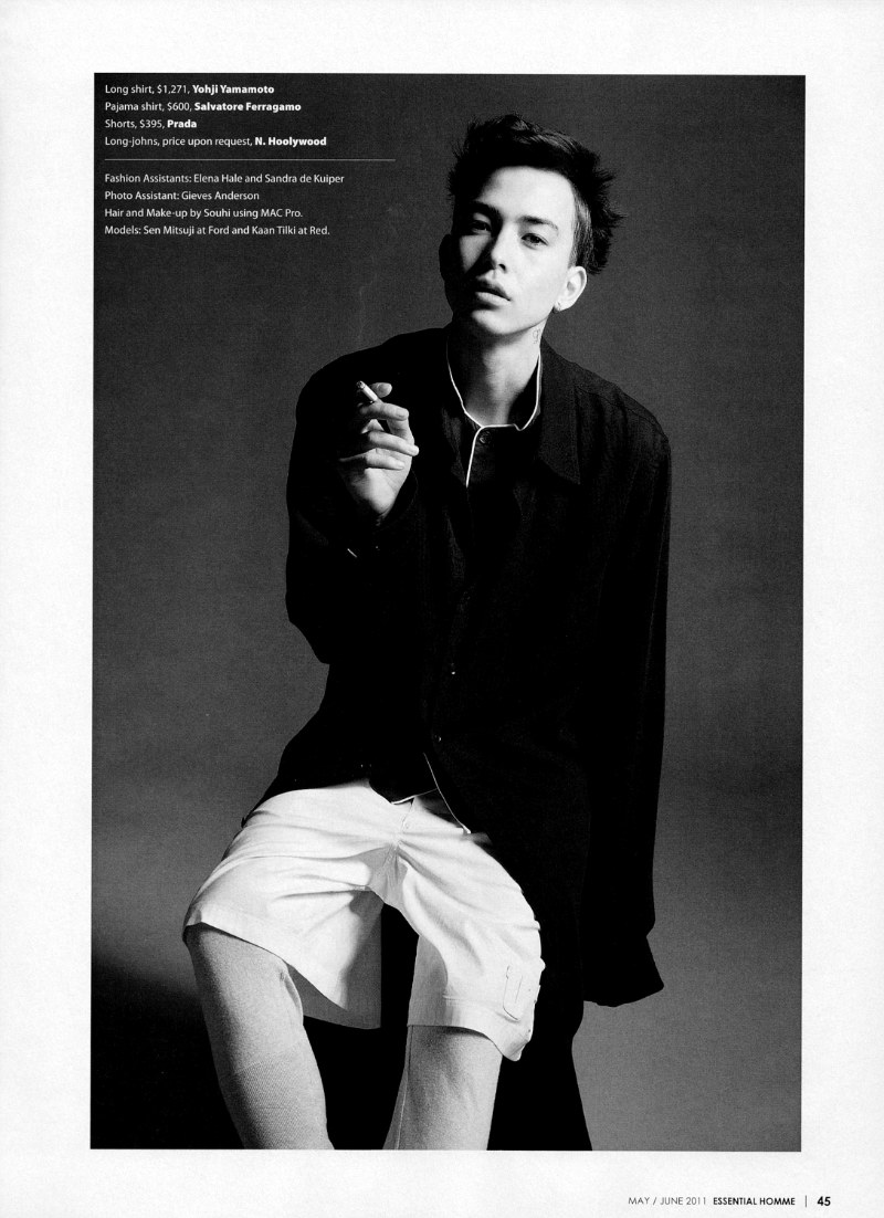 Sen Mitsuji by Matthew Kristall for Essential Homme