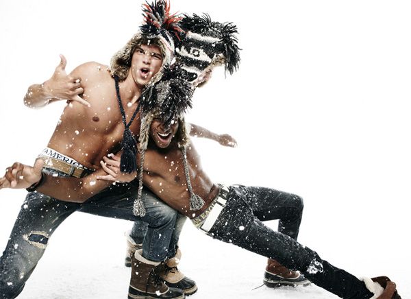 River Viiperi, Kerry Degman, Henry Watkins & Brendan Ruck by Nagi Sakai for American Eagle Holiday 2010