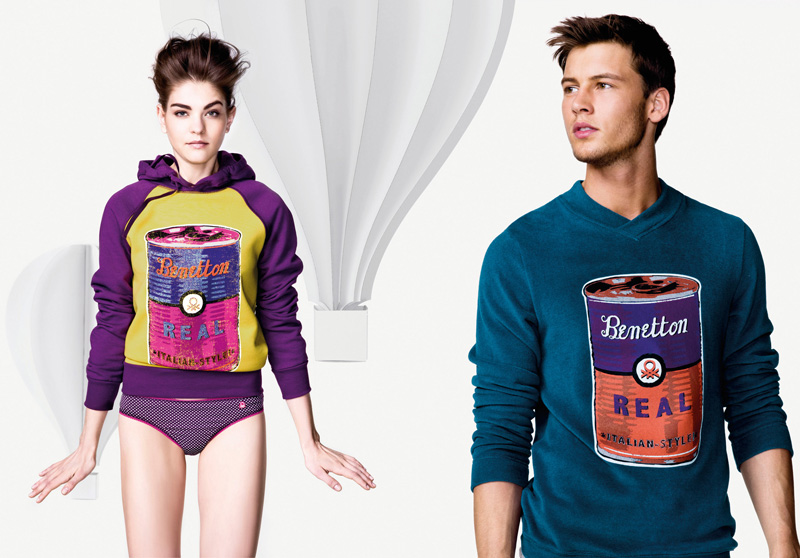 Alfred Kovac is ‘Fresh Faced’ for Undercolors of Benetton Fall/Winter 2012