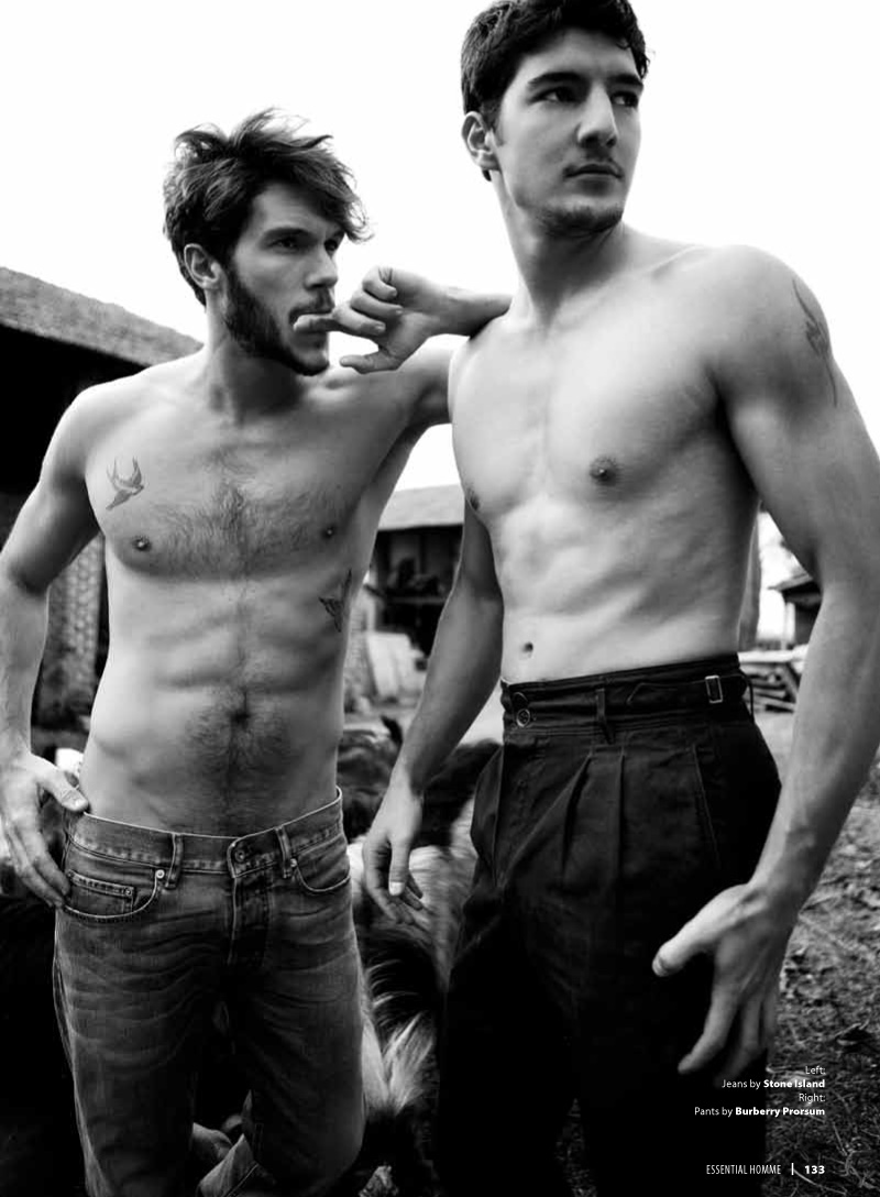 Andrea Preti & Elbio Bonsaglio by Cristina Capucci for Essential Homme
