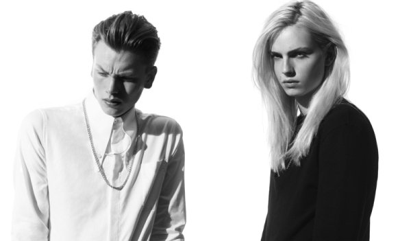 Andrej Pejic & Sid Ellisdon by Richard Stow for Martyn Bal Fall 2010 Campaign