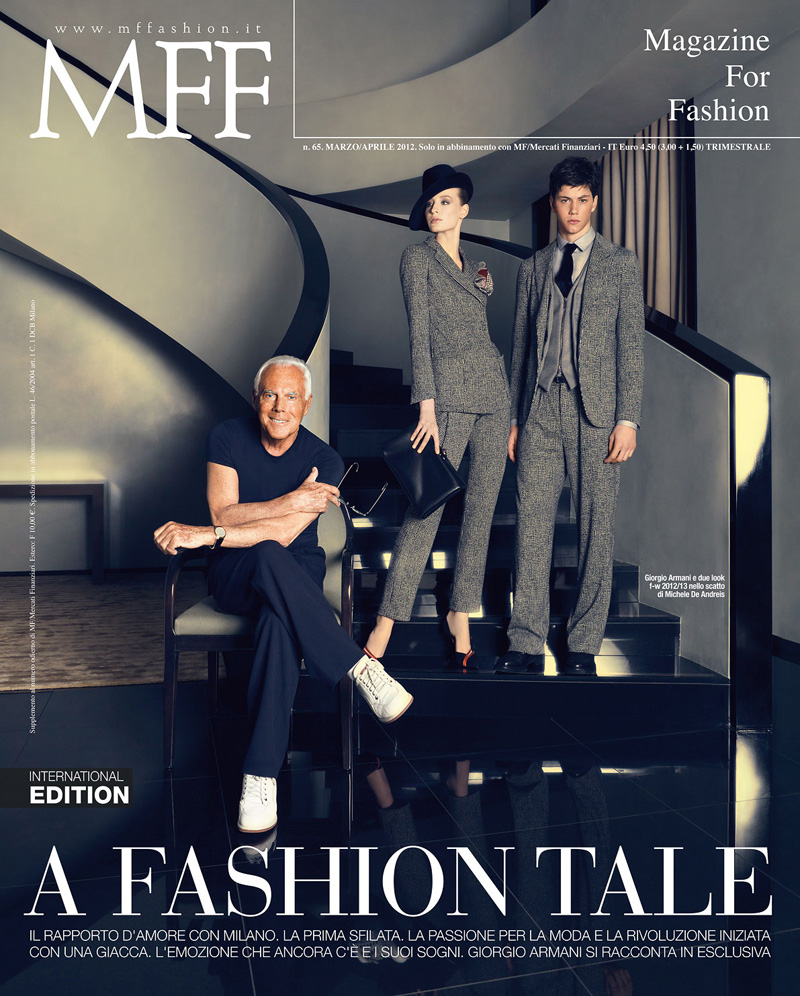 Giorgio Armani, Simone Nobili, Andrea Bocek & Tristan Burnett by Michele De Andreis for MFF