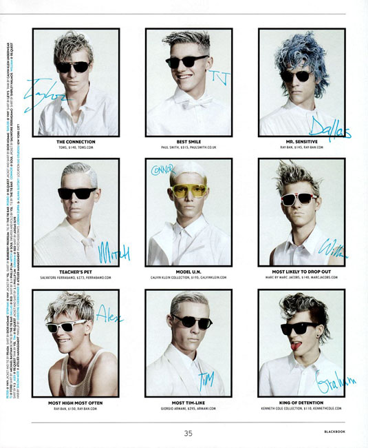 Andrew Yee Captures Nine Models in Shades for BlackBook
