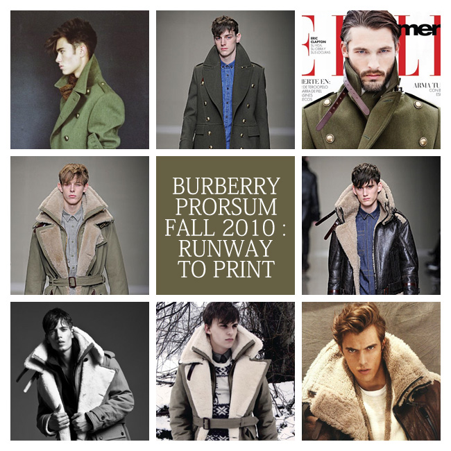 Burberry Prorsum Fall 2010 : Runway to Print