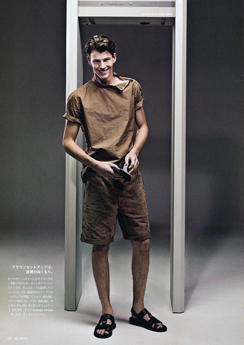 Robert Rae, Adrian Bosch & Lasse Pedersen by Junji Hata in Bottega Veneta for GQ Japan February 2011